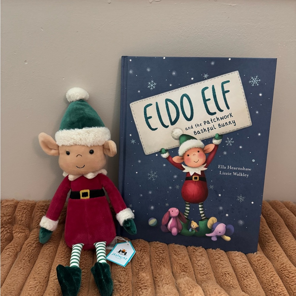 Jellycat Eldo Elf and Book